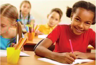 Kids in classroom-100
